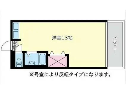 第7大分ユースコーポ(ワンルーム/1階)の間取り写真