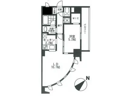 ラ・サクラス(1LDK/3階)の間取り写真