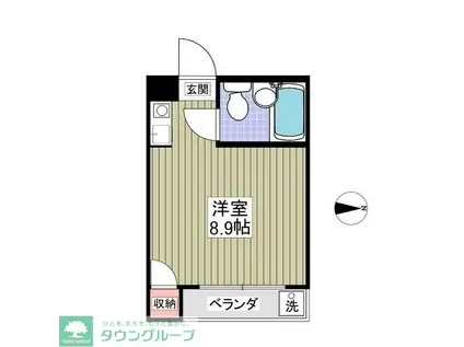 COOP KAZUMI(ワンルーム/1階)の間取り写真