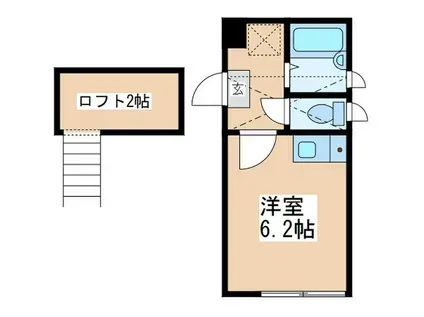 グレースプラザ5橋本(ワンルーム/1階)の間取り写真