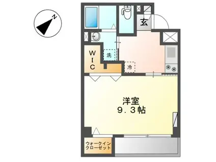 プリオールCOCO(1K/3階)の間取り写真