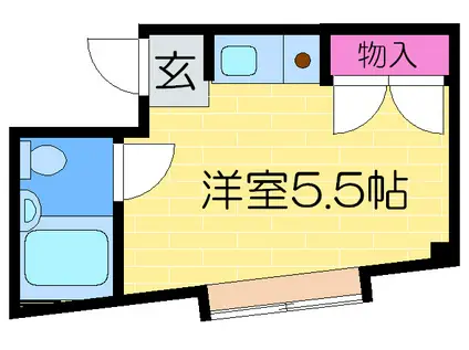 巽ロイヤルハイツ(ワンルーム/4階)の間取り写真