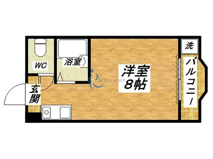 アンヘルム杭全(ワンルーム/4階)の間取り写真