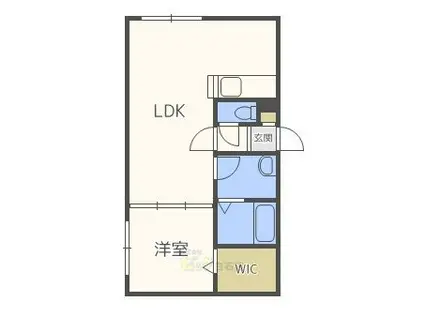 LEIA東札幌(1LDK/2階)の間取り写真