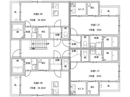 PEACHIII(1K/1階)の間取り写真