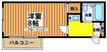 レオパレス幡ヶ谷第2(1K/2階)の間取り写真