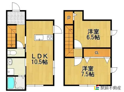 マーベラスヴィラコート(2LDK/1階)の間取り写真