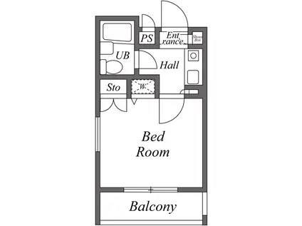 ユーレジデンス護国寺(1K/2階)の間取り写真