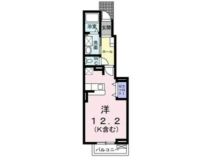 COSMOLORD(ワンルーム/1階)の間取り写真