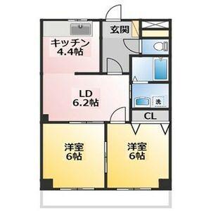 リアルコンフォート(2LDK/2階)の間取り写真