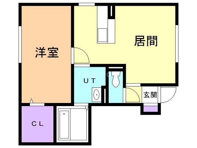 セジュール浪打(1LDK/1階)の間取り写真