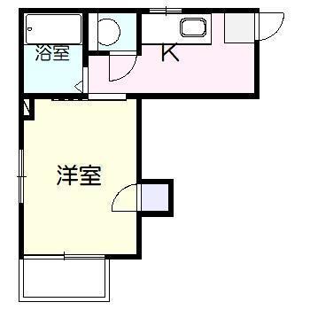 アリビオ中村西(1K/3階)の間取り写真