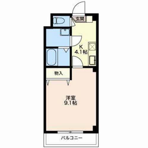 フレンズ和幸(1K/3階)の間取り写真