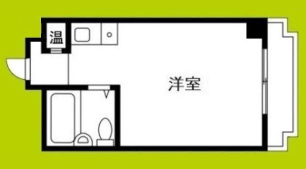 ロイヤルクレイン玉出(ワンルーム/4階)の間取り写真