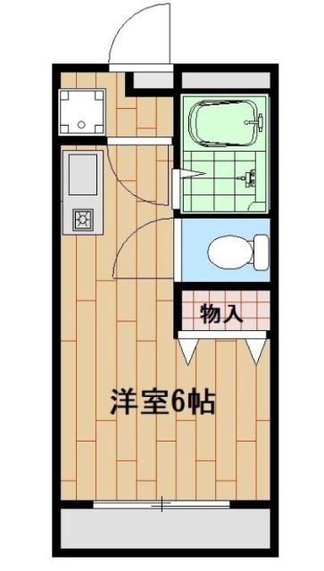 アルムコーポ深谷(ワンルーム/3階)の間取り写真