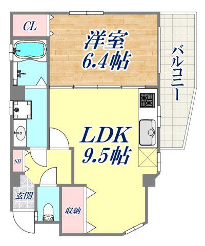 千歳苑Ⅱ(1LDK/2階)の間取り写真