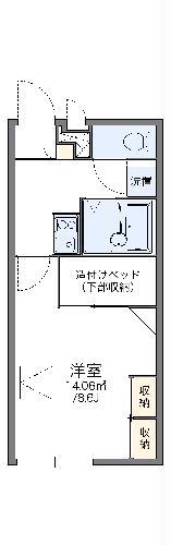 レオパレス角小林(1K/2階)の間取り写真