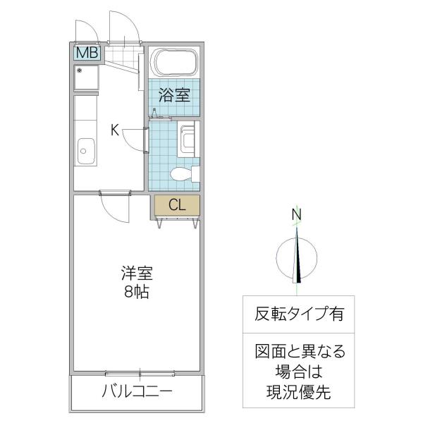 OGURIII(1K/2階)の間取り写真