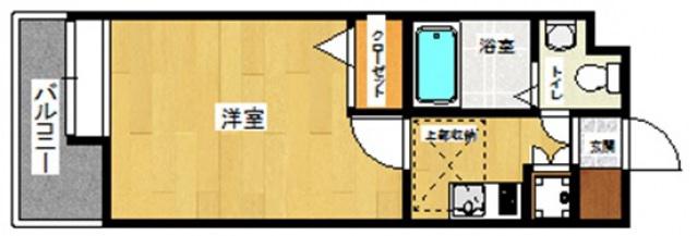 ダイナコートエスタディオ平尾駅前302(1K/3階)の間取り写真
