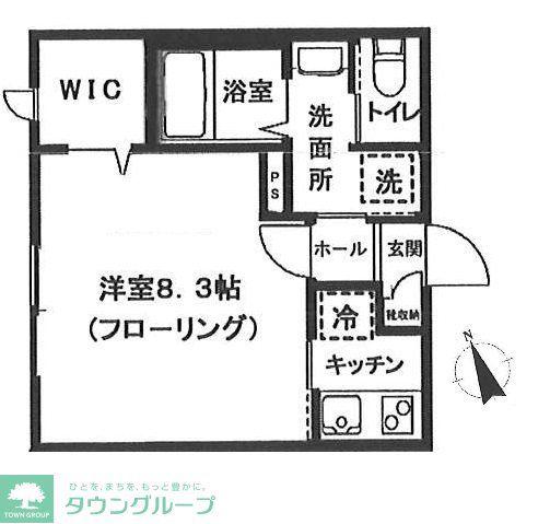 シーダウエスト(2LDK/1階)の間取り写真