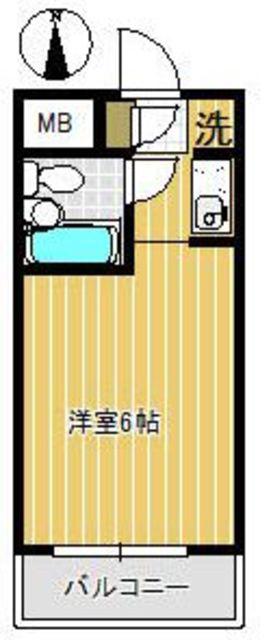 日神パレス下落合(ワンルーム/1階)の間取り写真