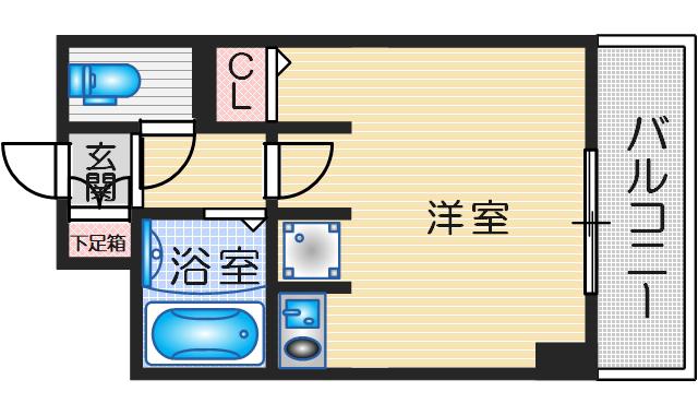 SONE TERRACE(1K/3階)の間取り写真