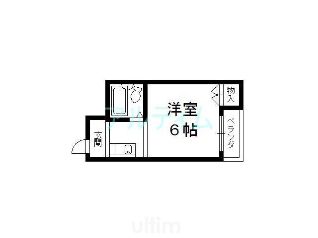 第一京和ハイツ(1K/2階)の間取り写真