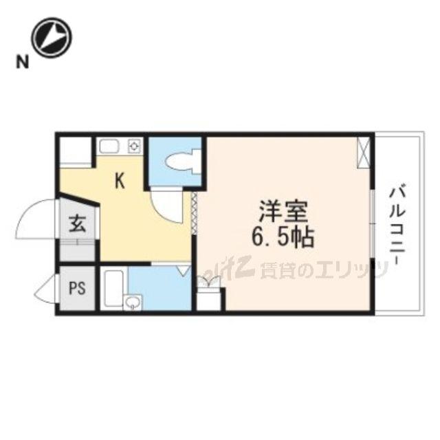 レガーロハイム5番館(1K/1階)の間取り写真
