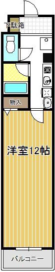 グランドヒルズ酒井(1K/3階)の間取り写真