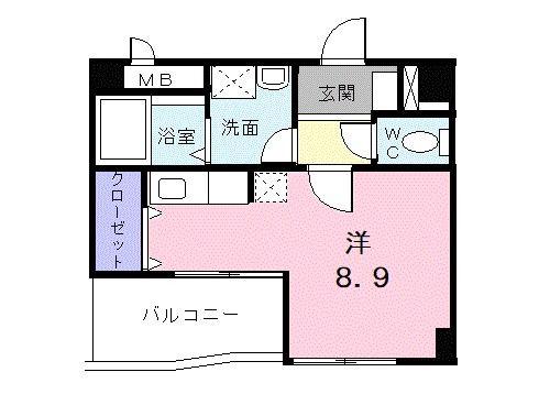 エスタシオン(ワンルーム/7階)の間取り写真