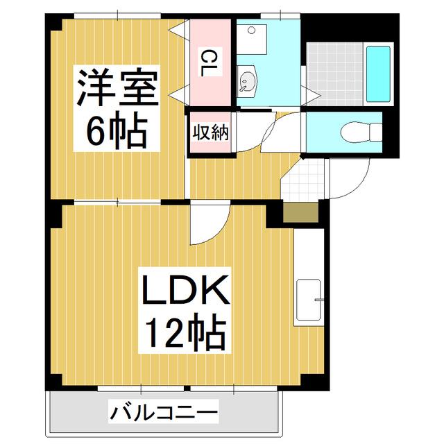 SURPLUSLEST(1LDK/1階)の間取り写真