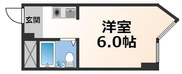プレアール新深江(ワンルーム/4階)の間取り写真