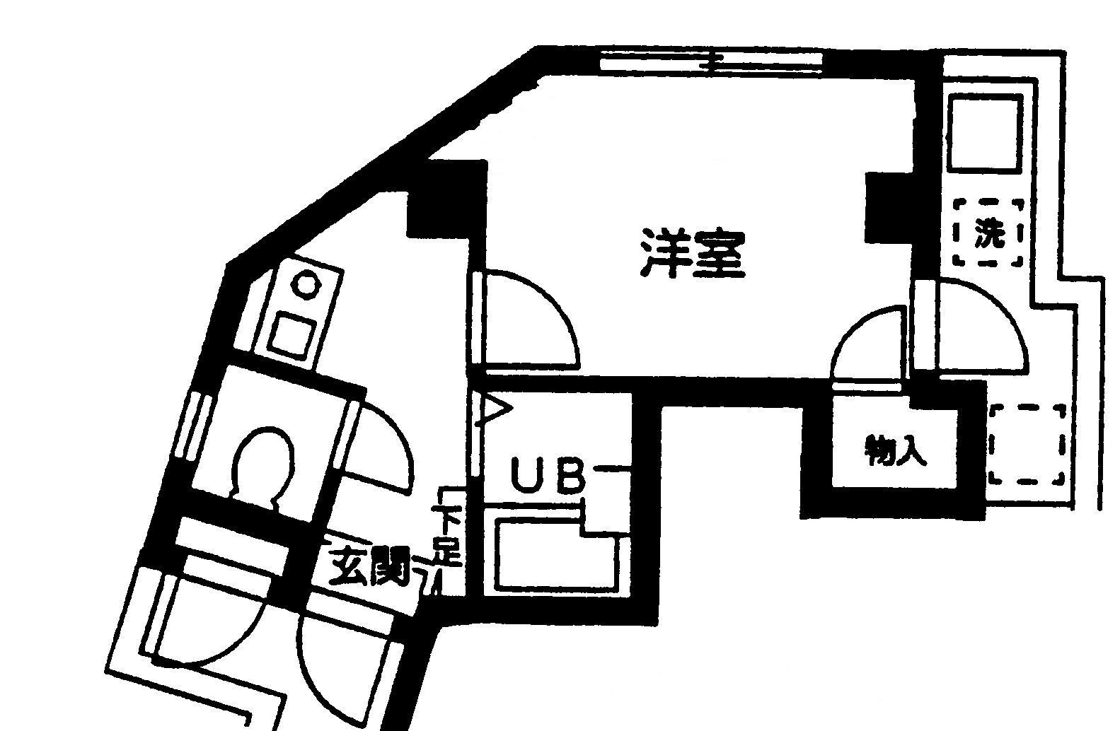 エクセル天王町(1K/2階)の間取り写真