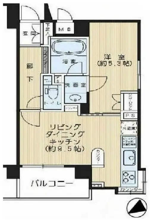 ラヴェンナ文京富坂 5階階 間取り