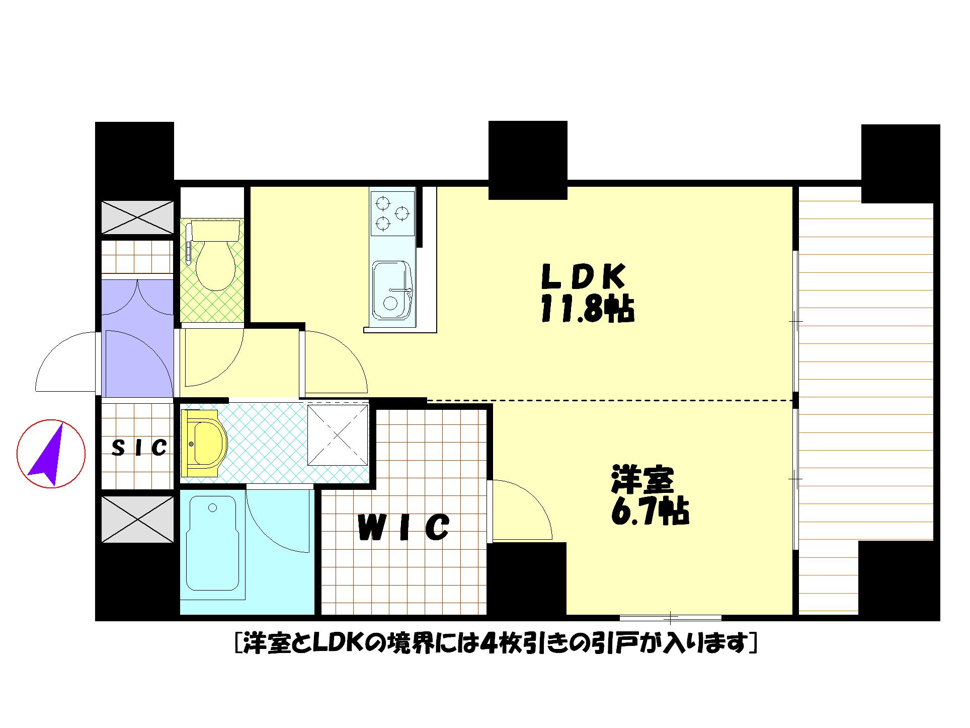 バルキープラザ(1LDK/2階)の間取り写真