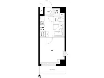 ルーブル大井町参番館(1K/5階)の間取り写真