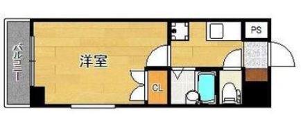 リファレンス呉服町(1K/12階)の間取り写真