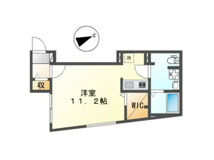 クアドール鶴舞(ワンルーム/4階)の間取り写真