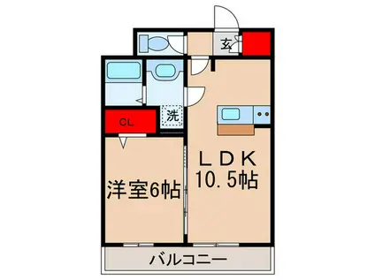 トレビナ保谷(1LDK/3階)の間取り写真