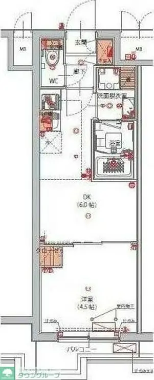 ハーモニーレジデンス東京南砂パークサイド 2階階 間取り