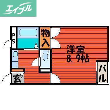 グリーンピア21(1K/3階)の間取り写真