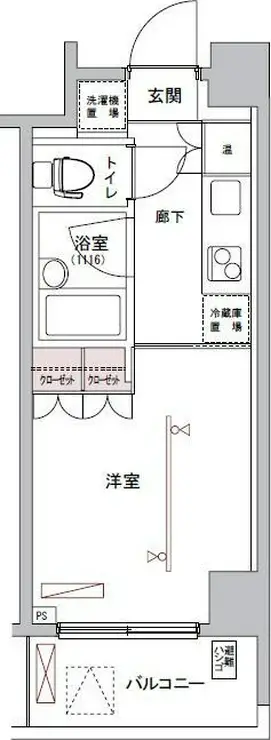 フィース神楽坂 1階階 間取り