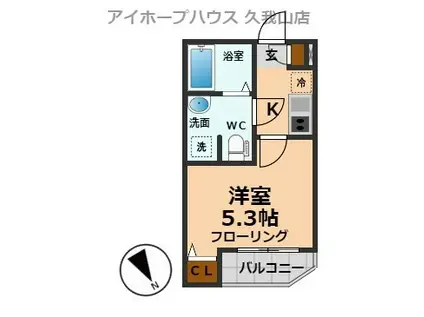 レ・スタ久我山(1K/2階)の間取り写真