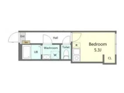 TOKYO HANEDA サウス(1K/2階)の間取り写真