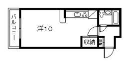 オリーブハイツ(ワンルーム/2階)の間取り写真