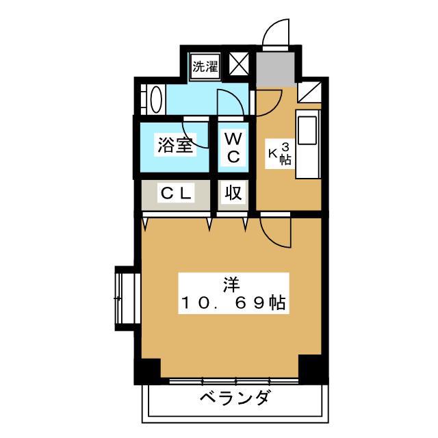 フジマンションイースト葛西(1K/3階)の間取り写真
