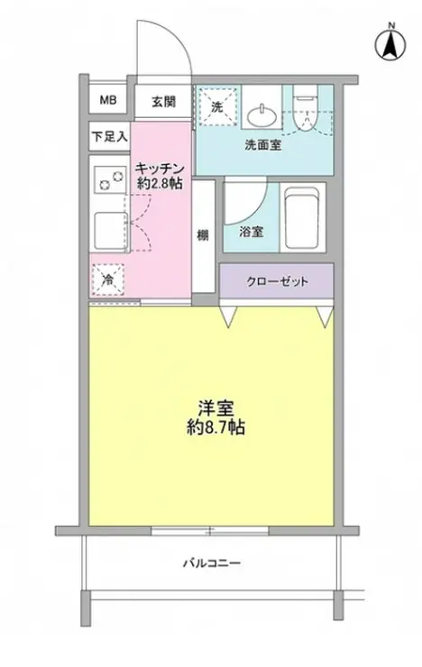 ノーブ新百合 1階階 間取り