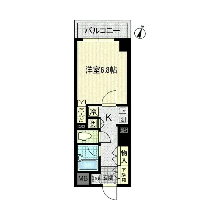 エスティメゾン川崎 2階階 間取り