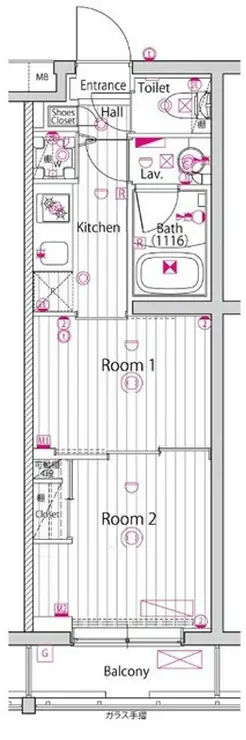 ガーラ・ヒルズ氷川台 3階階 間取り