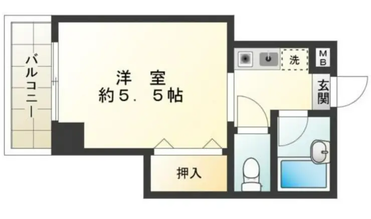 勝どき第3関根ビル 4階階 間取り